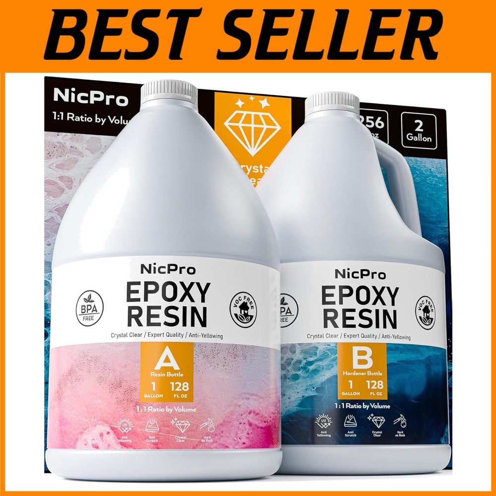 2-Gallon Clear Casting Resin for Tables, Crafts & DIY Projects