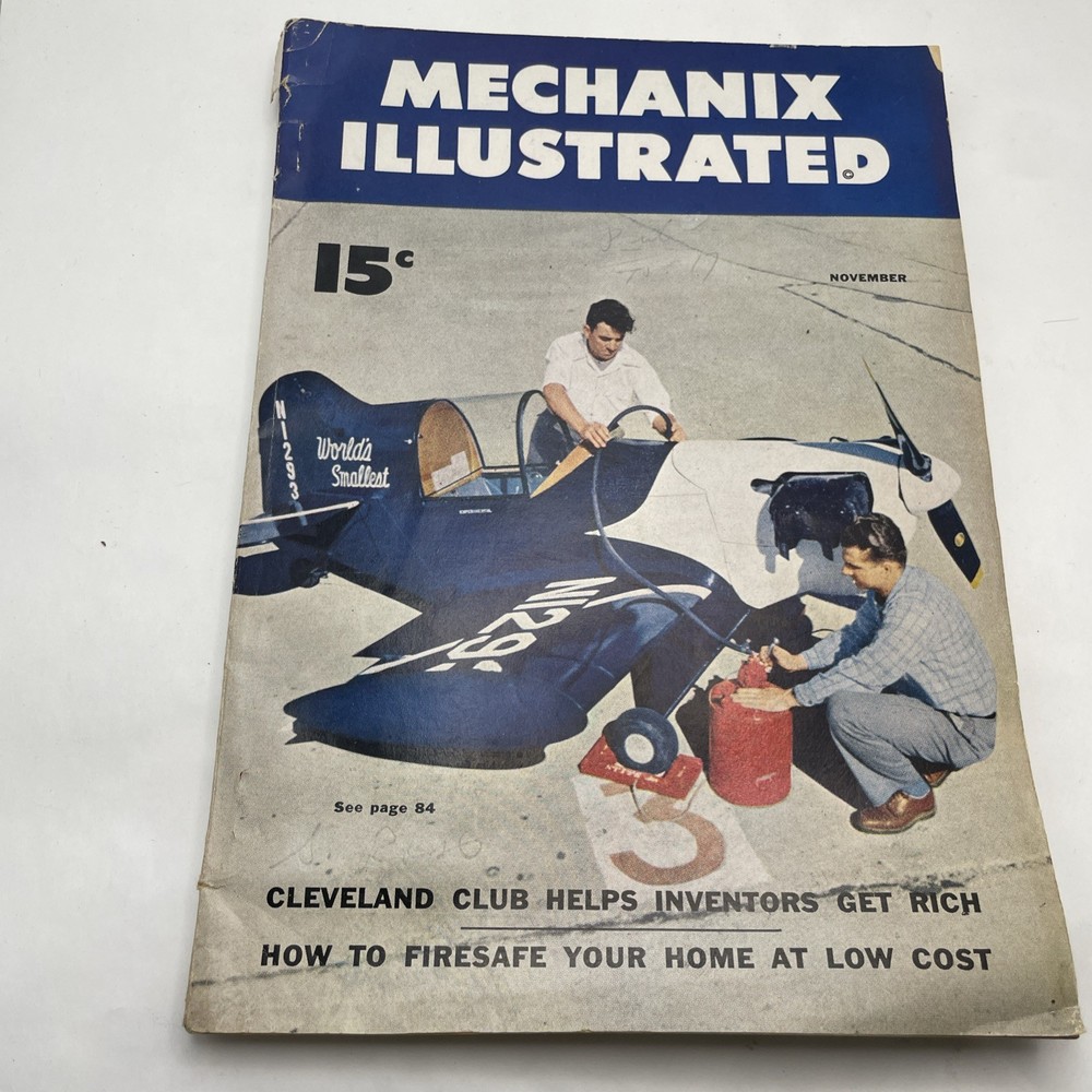 Mechanix Illustrated Magazine November 1950 Cleveland Club Inventors issue
