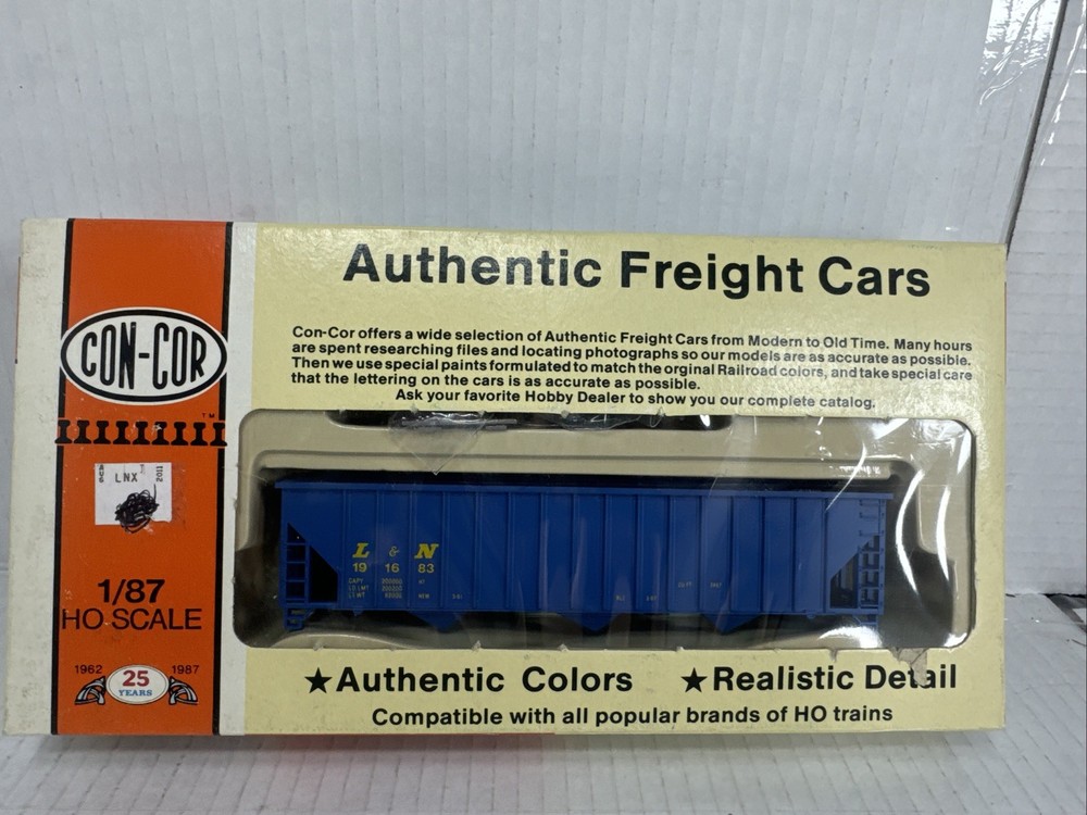 Con-cor Ho Scale 100 Ton L&N Coal Hopper Car  #9356 For Train Set Layout Freight