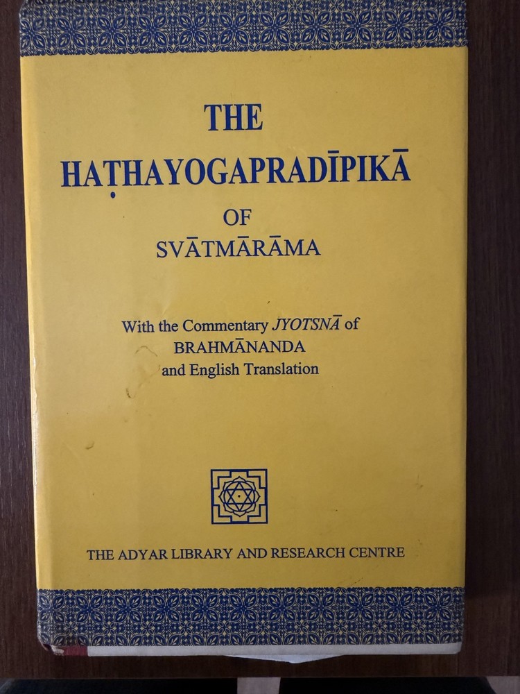 The Hathayogapradipika of Svatmarama 2000 Hardcover Adyar Library Yoga Sanskrit