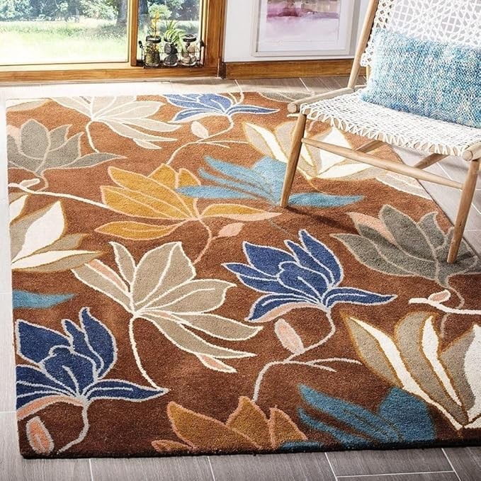 New Handwoven Tufted Made of 100% Soft Blended Wool High-Density