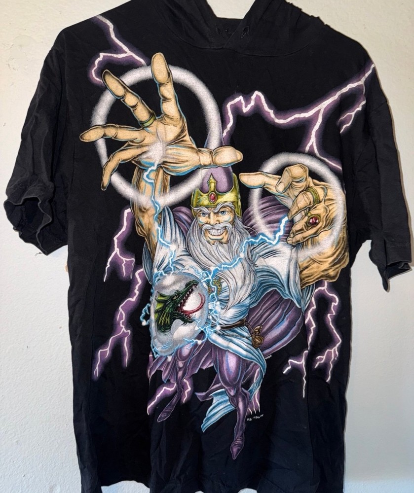 Vintage vtg. American thunder usa thunder mens t shirt sz large wizard