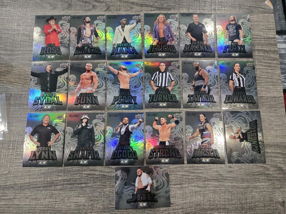 2024 AEW Allure 19 Card Black Rainbow Lot