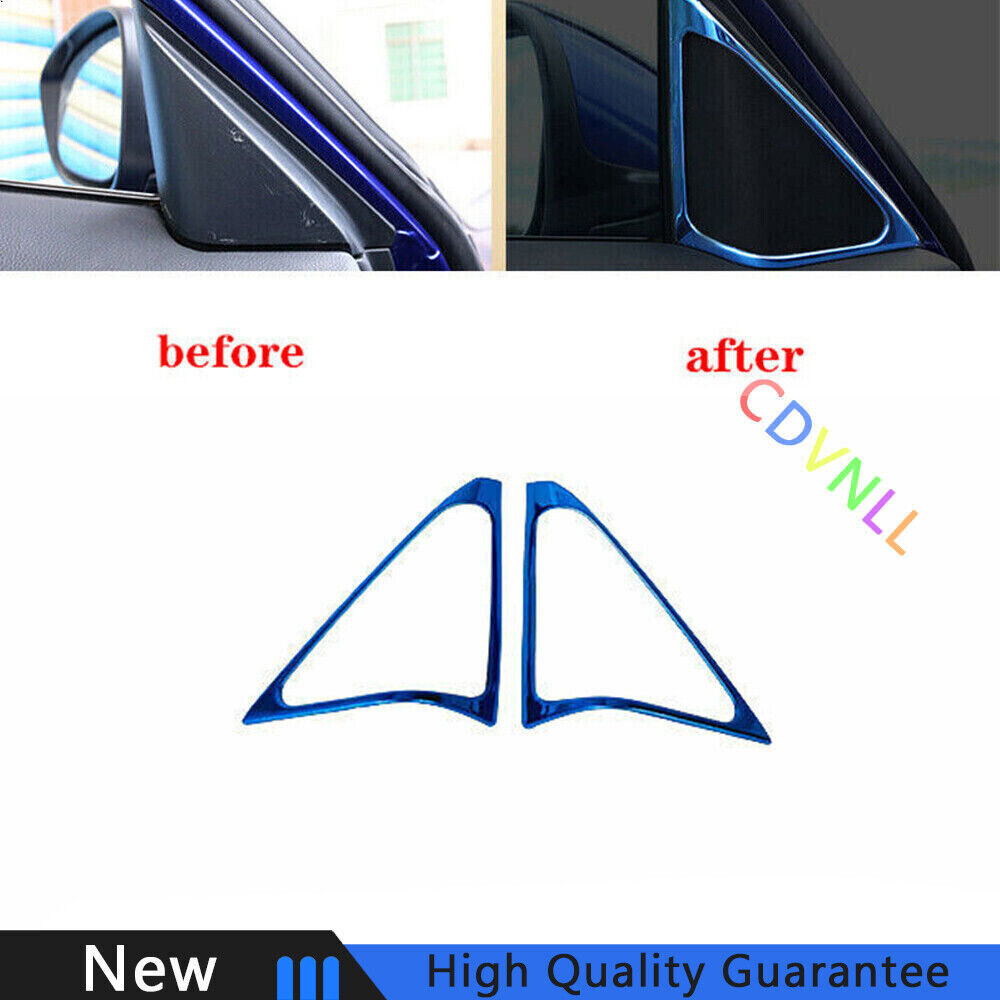 For Honda Accord 10th 2018-2022 Blue Titanium Front Triangle A Pillar Cover Trim