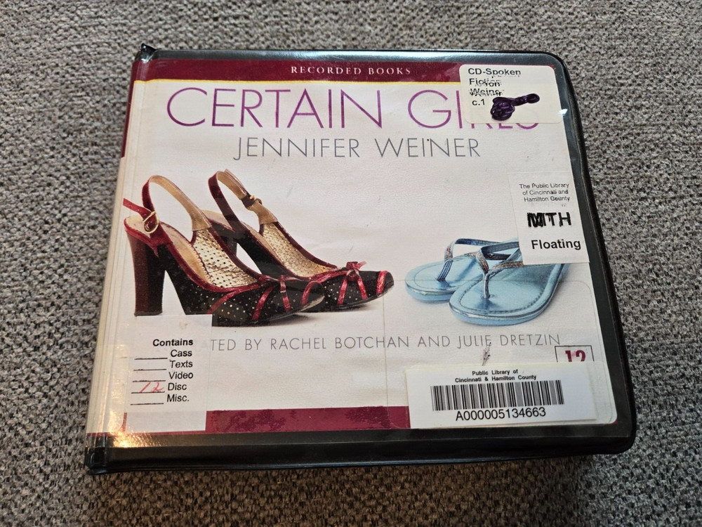 AUDIOBOOK: 'Certain Girls' By Jennifer Weiner 12 CDs Recorded Books