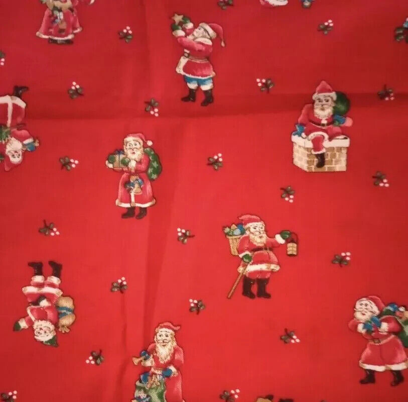 santa clause christmas fun fabric length 21 x 19 inch 1pc