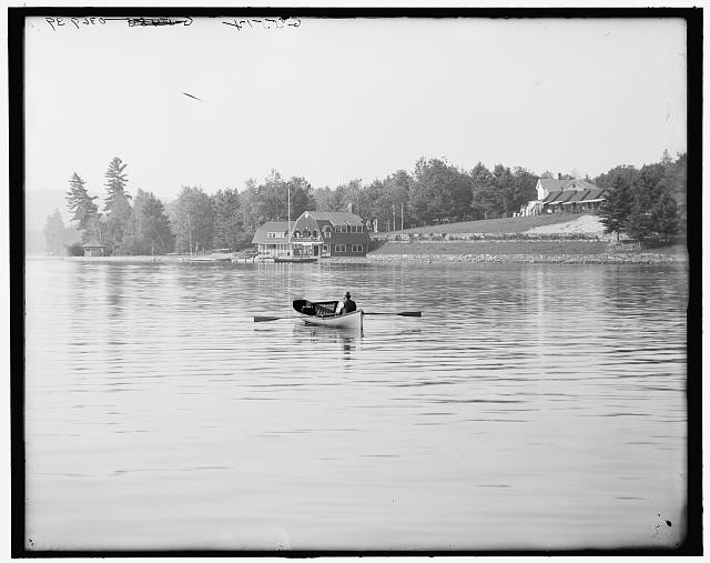 Photo:Raquette Lake, the Antlers from Strawberry Island, Adirondacks, N.Y.