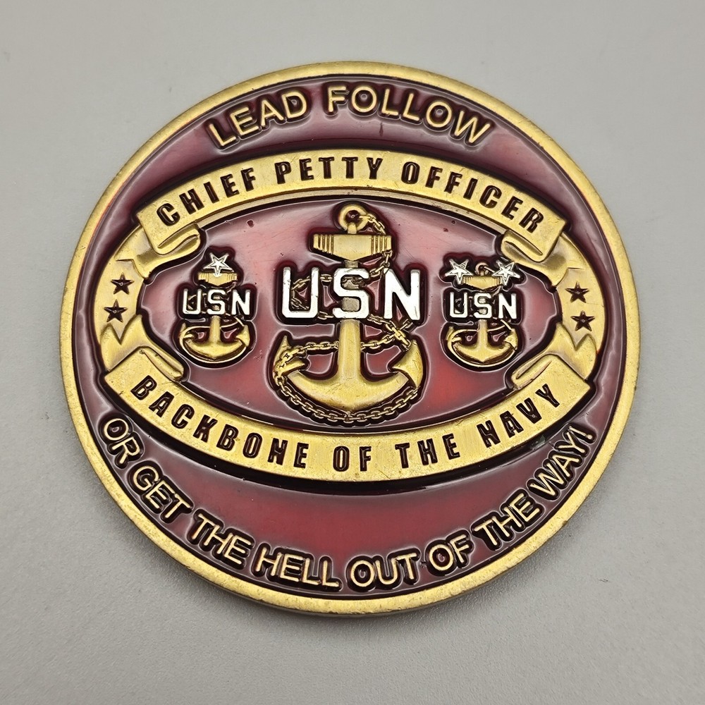 USN Chief Petty Officer Tested Selected Mess Approved Challenge Coin