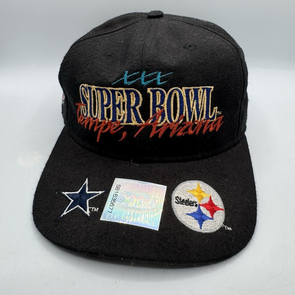 Vintage Super Bowl XXX Snapback Hat Black Adjustable NFL Cowboys Cap by #1 Apparel