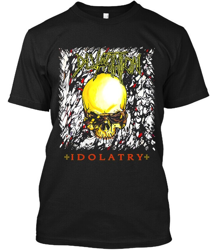 Limited New List Devastation Idolatry American Thrash Music Logo T-Shirt