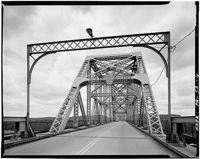 Photo:Sewickley Bridge Ohio River Pennsylvania 1900s Steel Truss Span