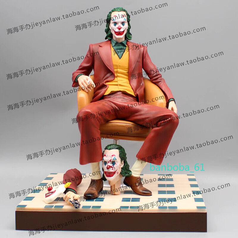 DC Comics Joker Chair Joaquin Phoenix Action Figure Statue Collection Toys Boxed
