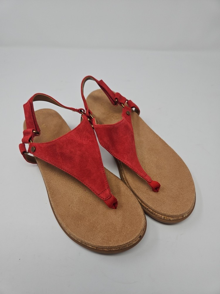 Vionic Kirra II Wedge Sandal, Red, Size Women's 7.5