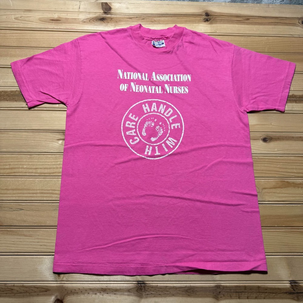 Vintage 80s 90s National Association of Neonatal Nurses NICU Shirt USA - Large