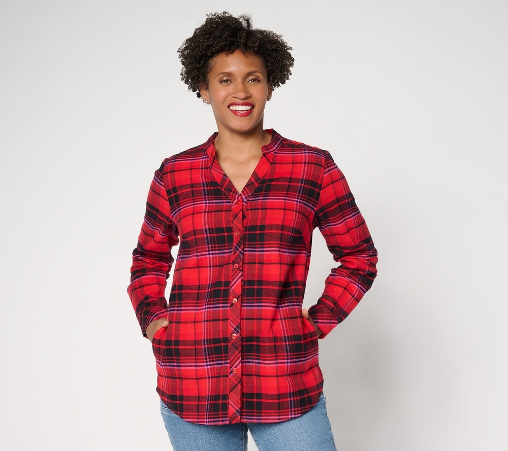 Joan Rivers Classics Collection Women's Top Sz XS Make Your Red A712759