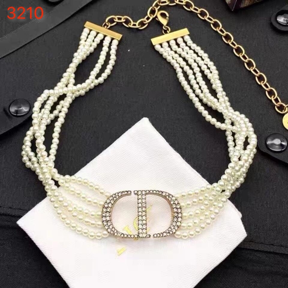 Metal Enamel Pearl Women's Necklace Birthday Gift (27 Styles)