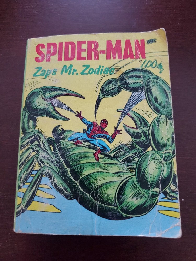 Marvel Spider Man Zaps Mr Zodiac Whitman A Big Little 1976 Book Comic