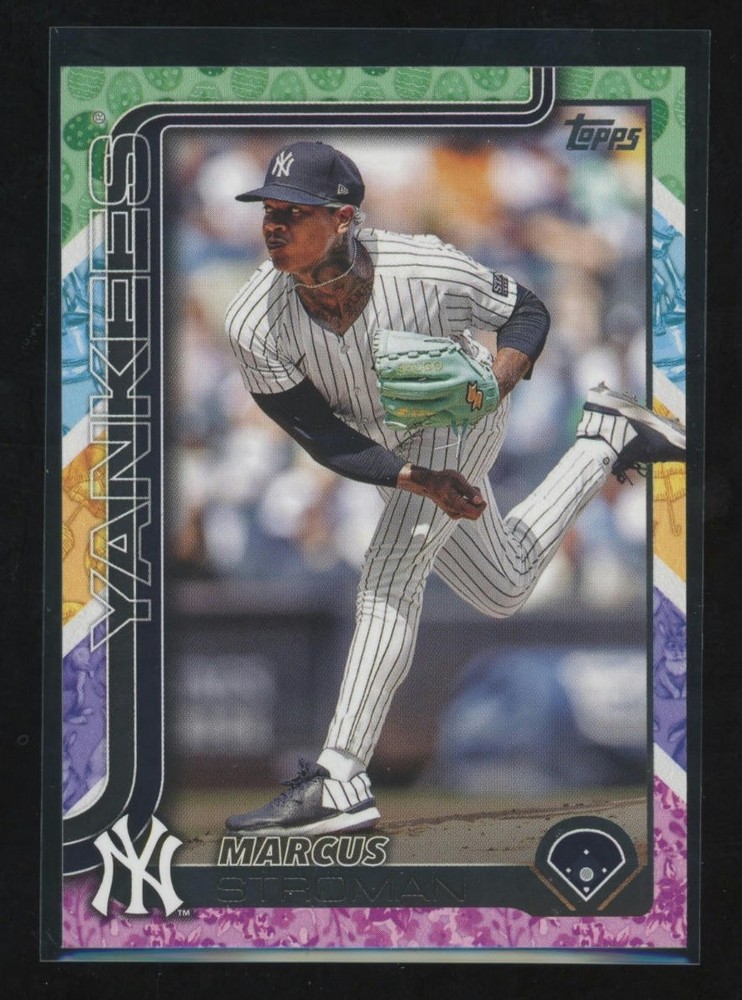 2025 Topps #268 Marcus Stroman Holiday Tin Variation Easter Pastel
