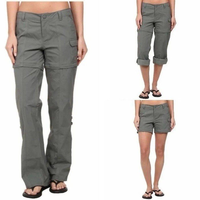 NWT The North Face Paramount Valley Womens Convertible Pants Pache Gray Size 10  