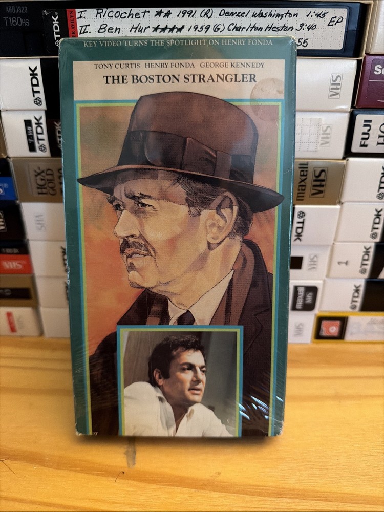 The Boston Strangler 1968 Vintage 1978 VHS, Tony Curtis, Fonda