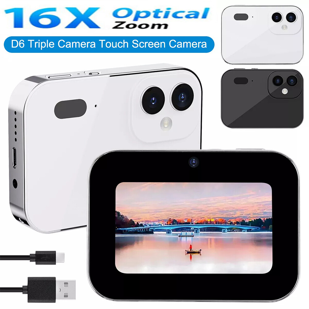 Digital Camera 64MP 4K HD Music Player Touch Screen Vlogging Camera Night Vision