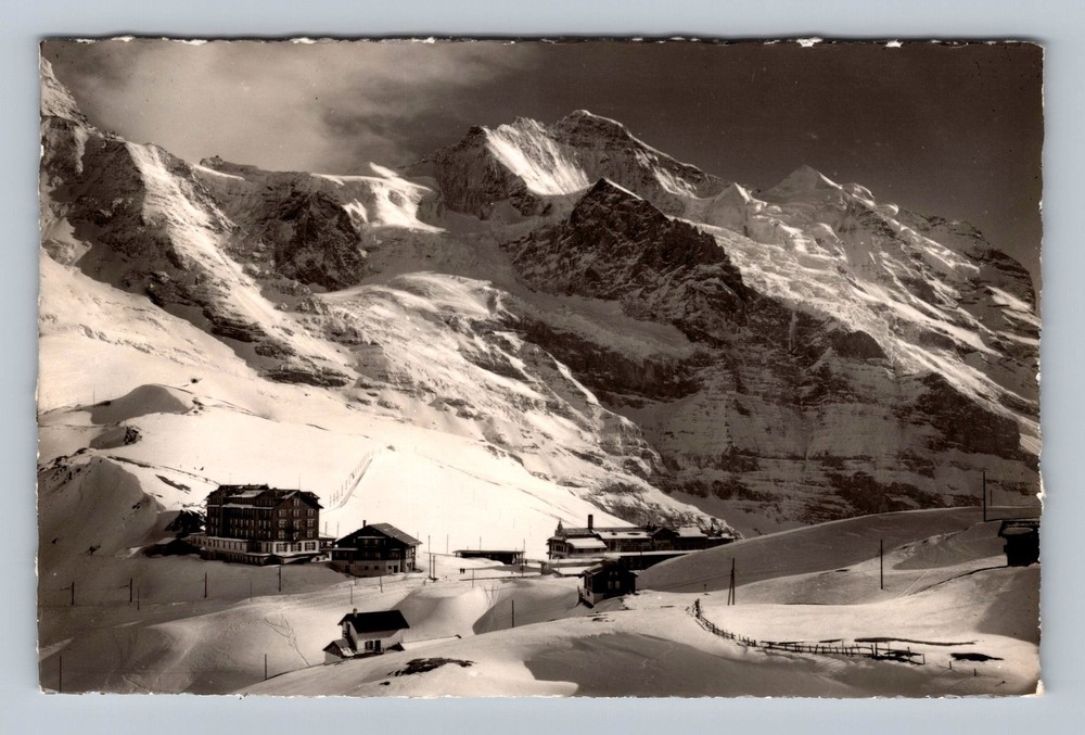 Germany Kleine Scheidegg Alpine Resort Near Mount Jungfrau Old Vintage Postcard