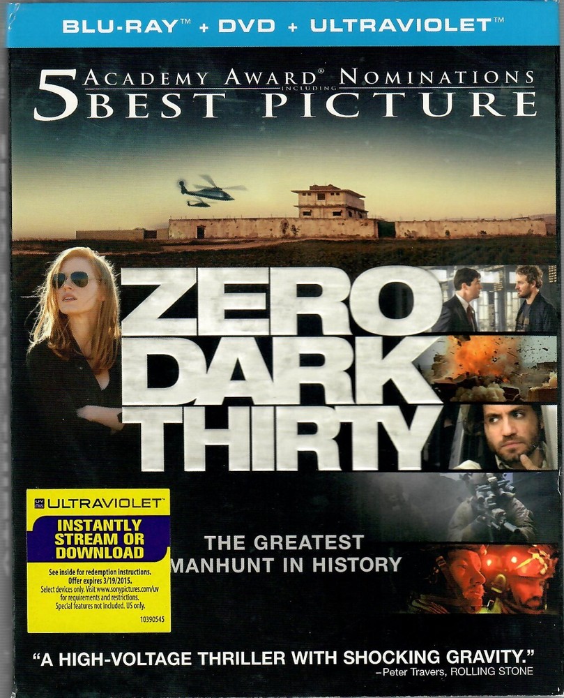 Zero Dark Thirty (Blu-ray/DVD 2-Disc Set, 2013, Sony) NEW and SEALED! SLIPCOVER!