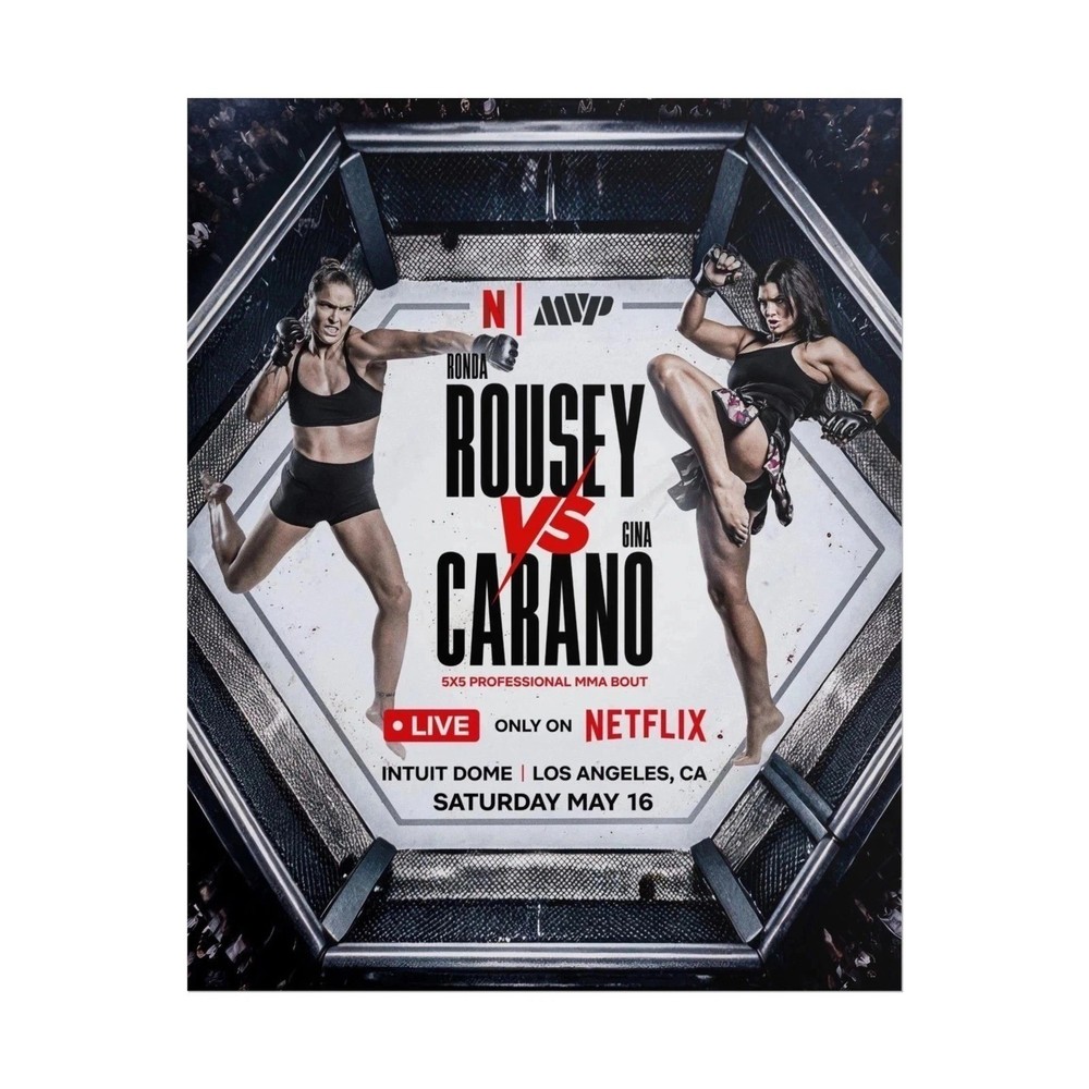 Gina Carano vs Ronda rousey Poster, Gift For Fans,