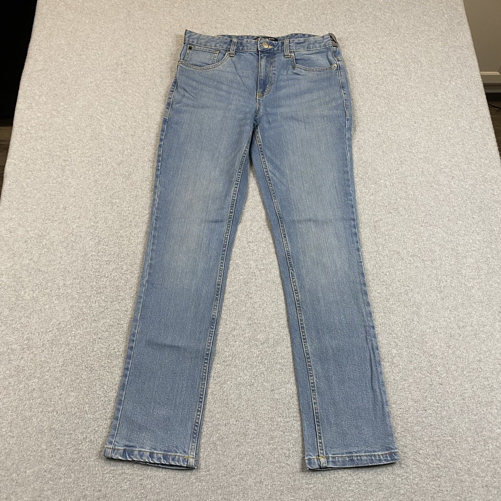Calvin Klein Jeans Womens 16 30x30 Skinny Straight Blue Denim Stretch Preppy