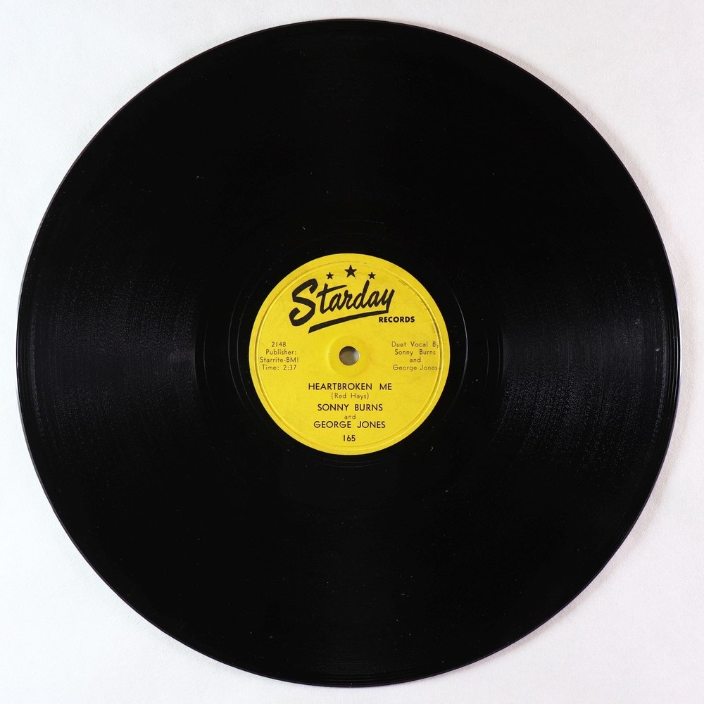 C&W 78 - Sonny Burns & George Jones - Heartbroken Me/Tell Her - Starday 165 VG+