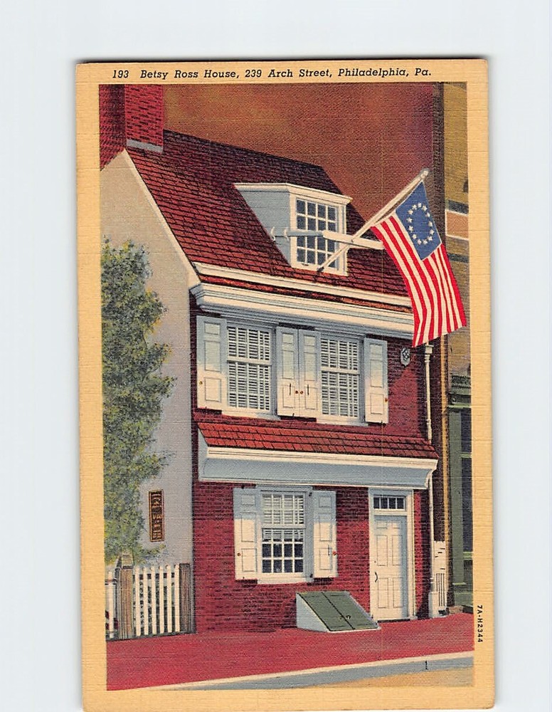 Postcard Betsy Ross House Philadelphia Pennsylvania USA