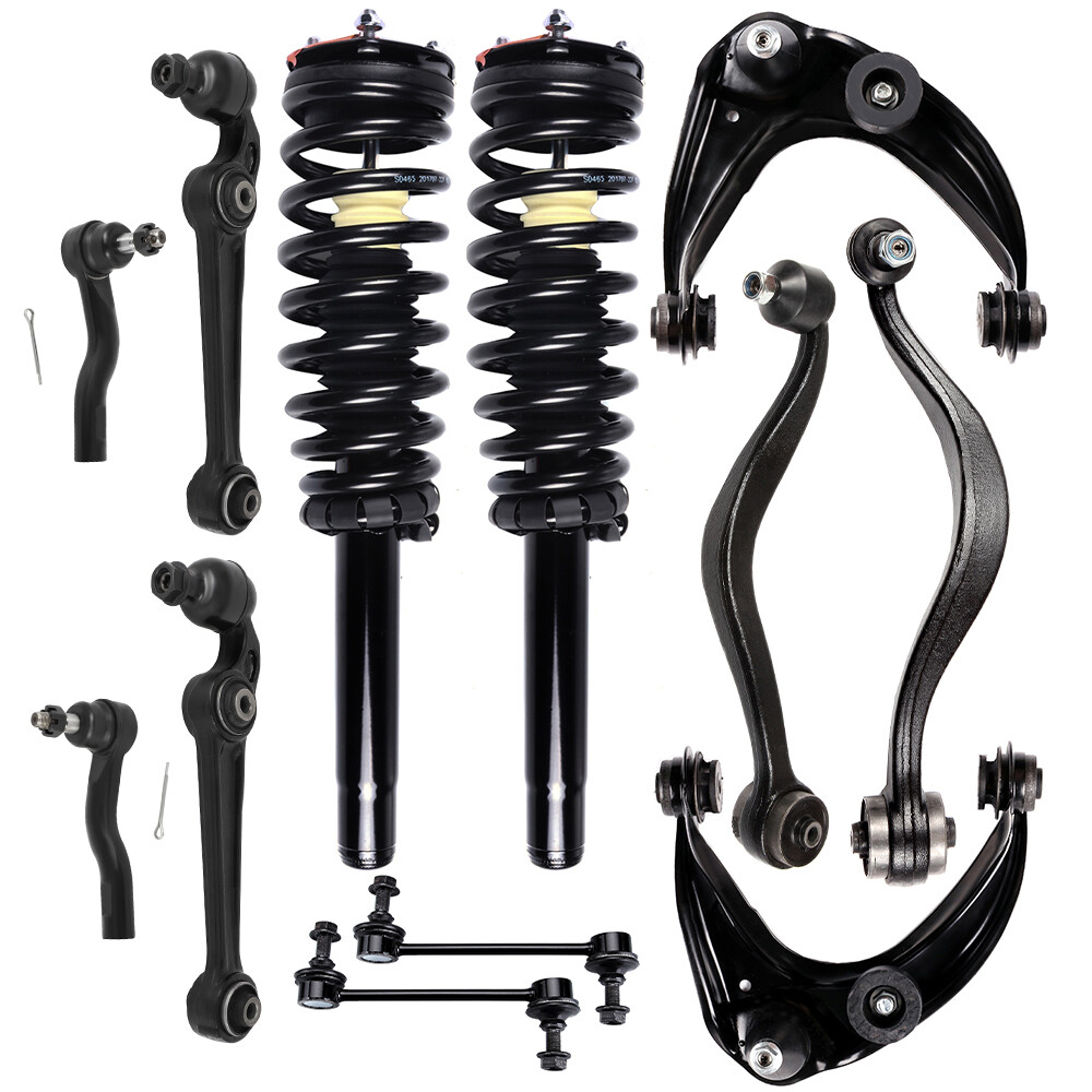 2010-2012 Ford Fusion 2.5L Front Suspension Kit – Struts, Control Arms, Sway Bar, Tie Rods