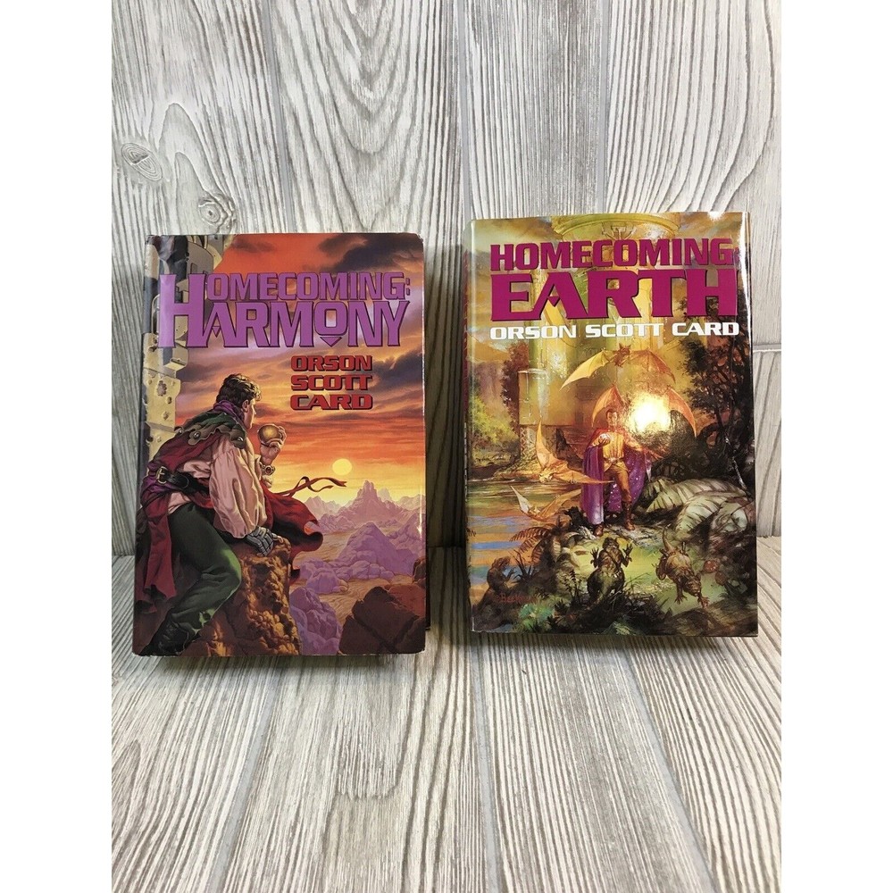 Orson Scott Card Homecoming Series Lot of 2 Hardcover Harmony / Earth