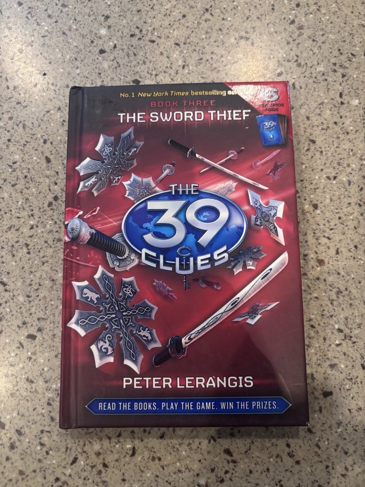 The 39 Clues Ser. The Sword Thief hardcover by Peter Lerangis Cards Included