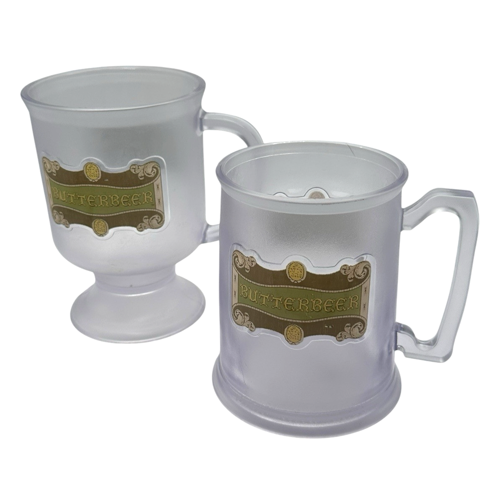 Harry Potter Butterbeer Mug Set of 2 Plastic Collectible Universal Studios Wizarding World