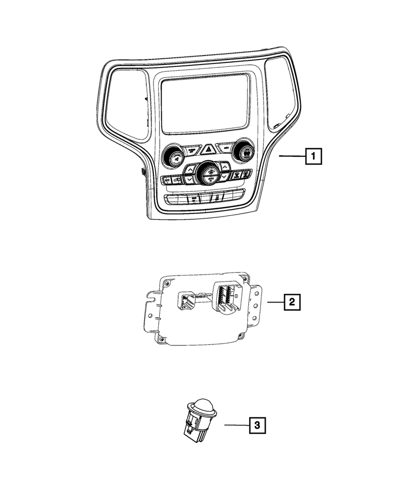 Genuine Mopar A/C And Heater Module 68110610AP