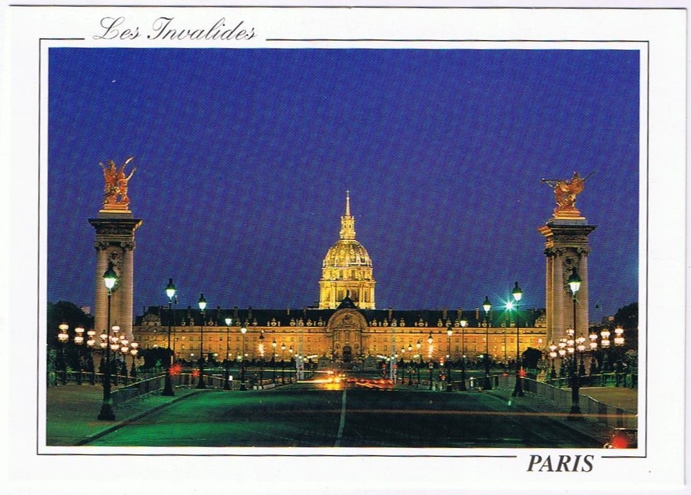 Postcard Les Invalides Paris France