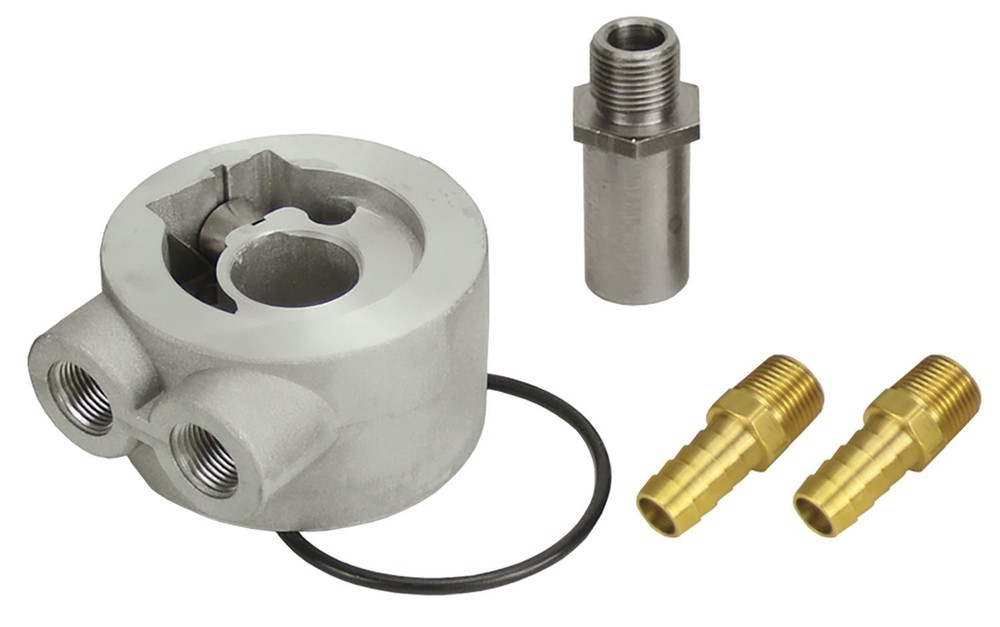 Derale 15734 High-Performance Thermostatic Sandwich Adapter for Oil Coolers