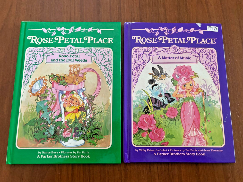 Rose Petal Place (Evil Weeds & Matter Of Time) Hc Lot Of 2 Parker Brothers 1984