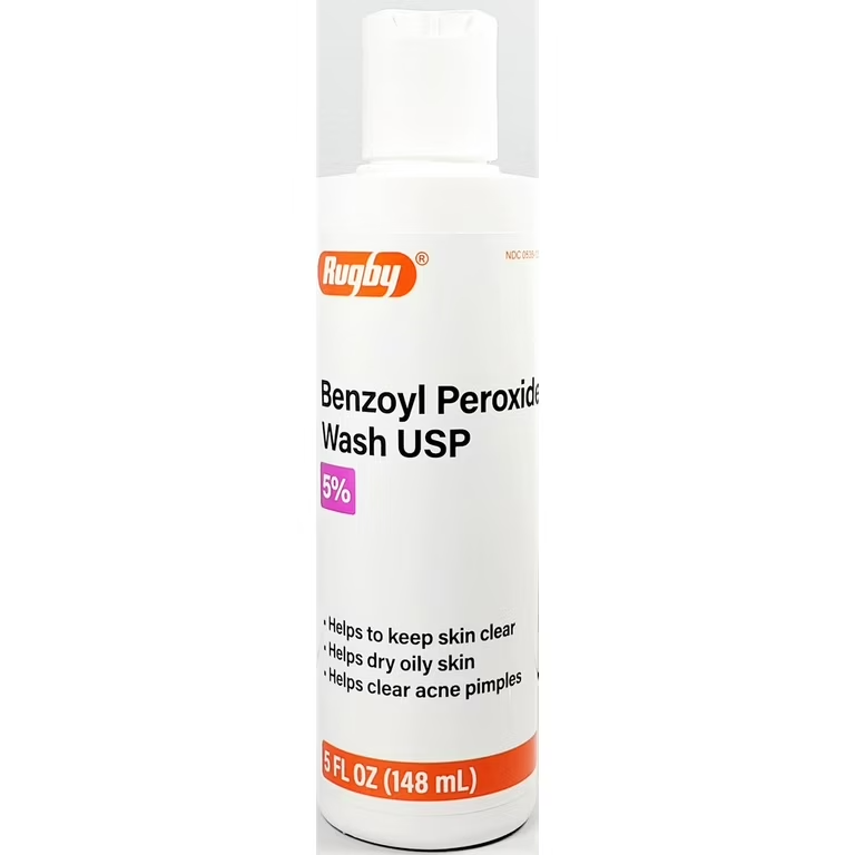 Rugby Benzoyl Peroxide Wash 5%