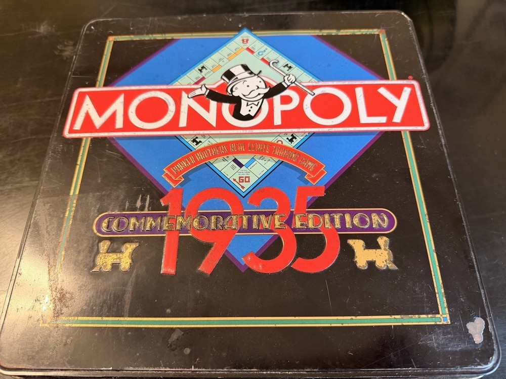 Monopoly 1935 Commemorative Edition 50th Anniversary Tin Parker Brothers
