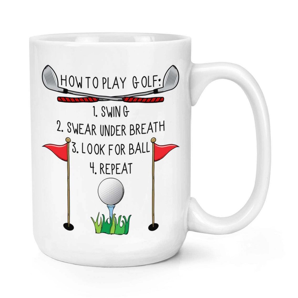 How To Play Golf Coffee Mug Coffee Cup Mug Large Mug Cup