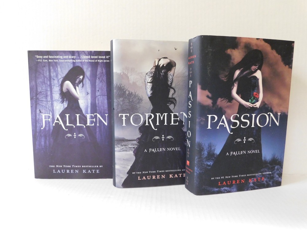 3 novels from the FALLEN SERIES by Lauren Kate Fallen, Torment, Passion