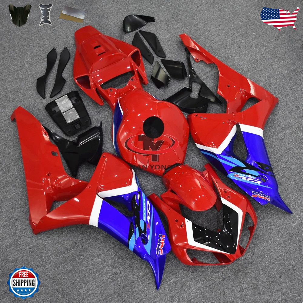 Red Blue Bodywork Fairing Kit for Honda CBR1000RR 2006 2007 ABS Plastic Fairings