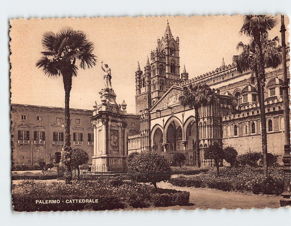 Postcard Cattedrale Palermo Italy