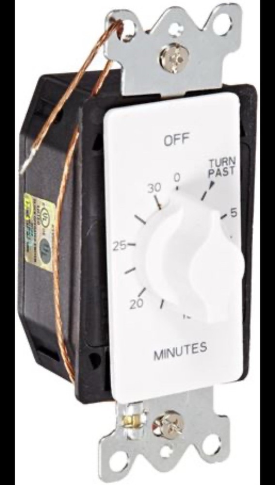 TORK A530MW Spring-Wound in-Wall Twist Timer with 30-Minute Length and Whit