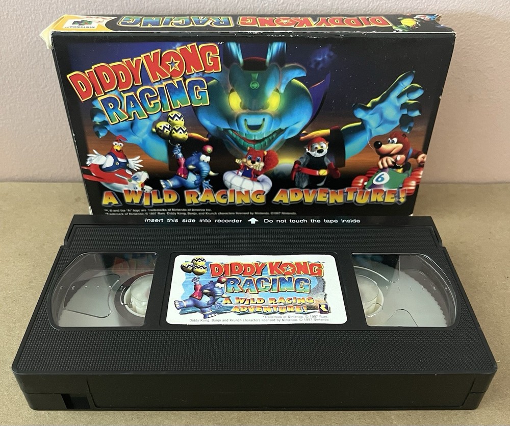Diddy Kong Racing 1997 Promotional VHS W/ Nintendo Power Insert Nintendo 64 N64