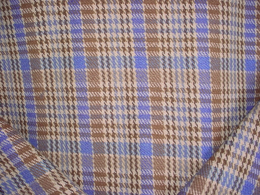 18Y Brunschwig Fils BR-89770 Blue Plaid Upholstery Fabric for Cafe Chairs