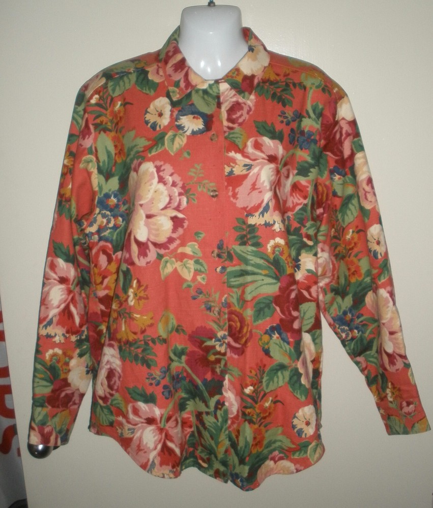 Misses Ivory Coast Tapestry Heavyweight Button-Down Shirt Jacket