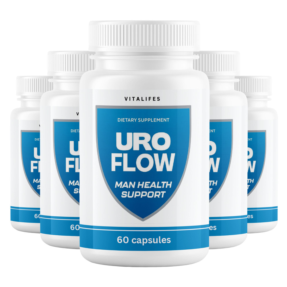 (5 Pack) Uro Flow for Men Prostate Health & Urinary Support Supplement 300 Caps